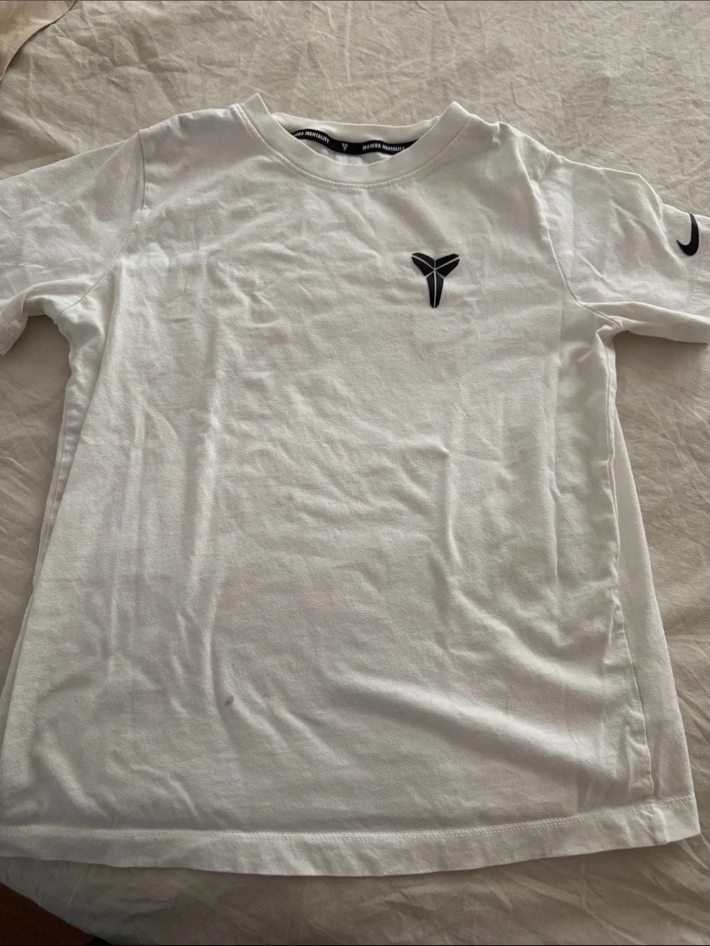 Nike White Short Sleeve Kobe Logo Tee
